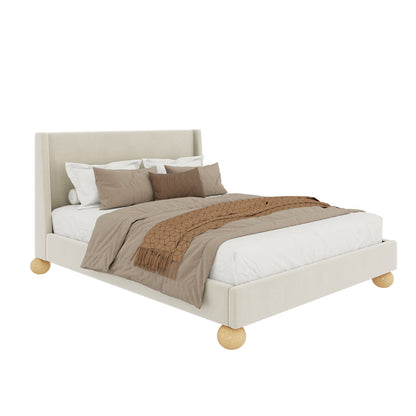 Charles Bed, Queen (Cream)