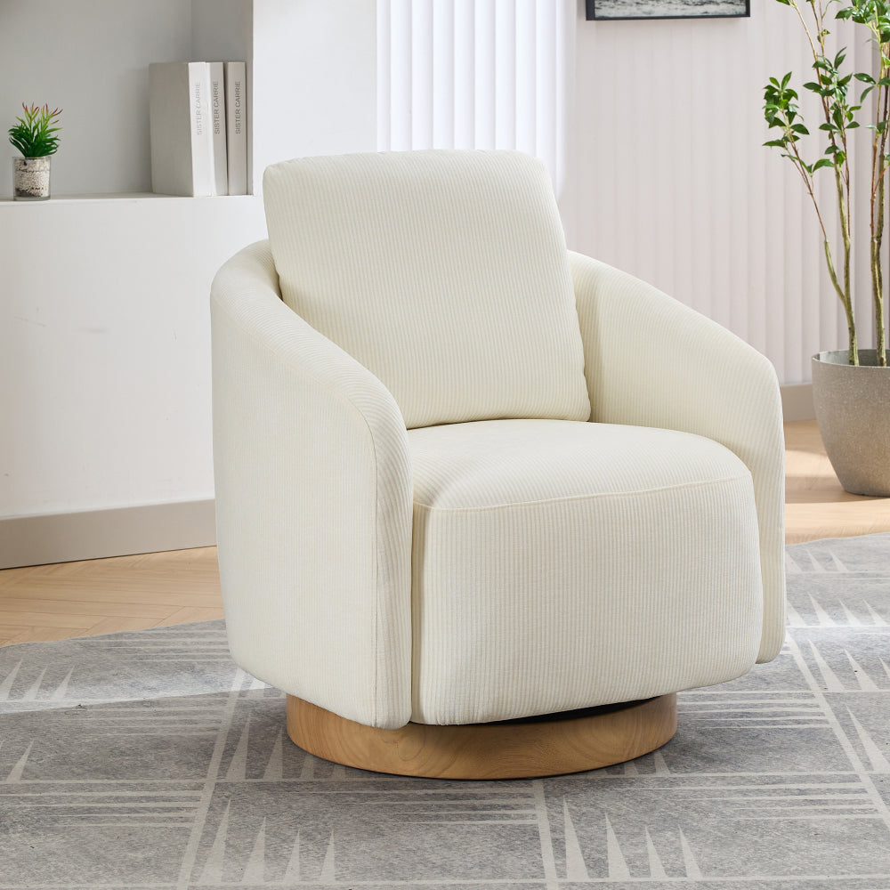 Frances Swivel Chair (White)