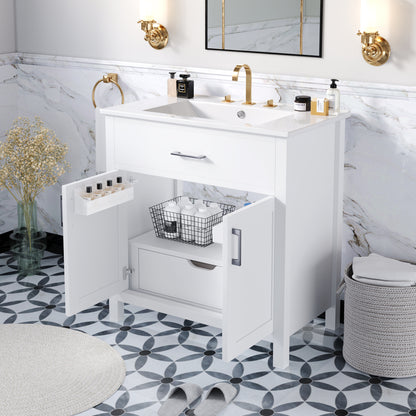 Goodman Bathroom Vanity, White