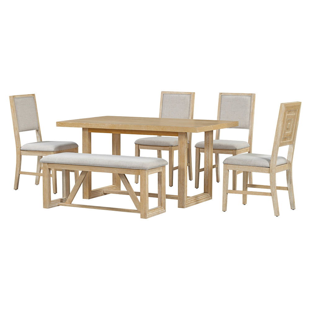 Chapman Dining Set, Set of 6 (Brown)