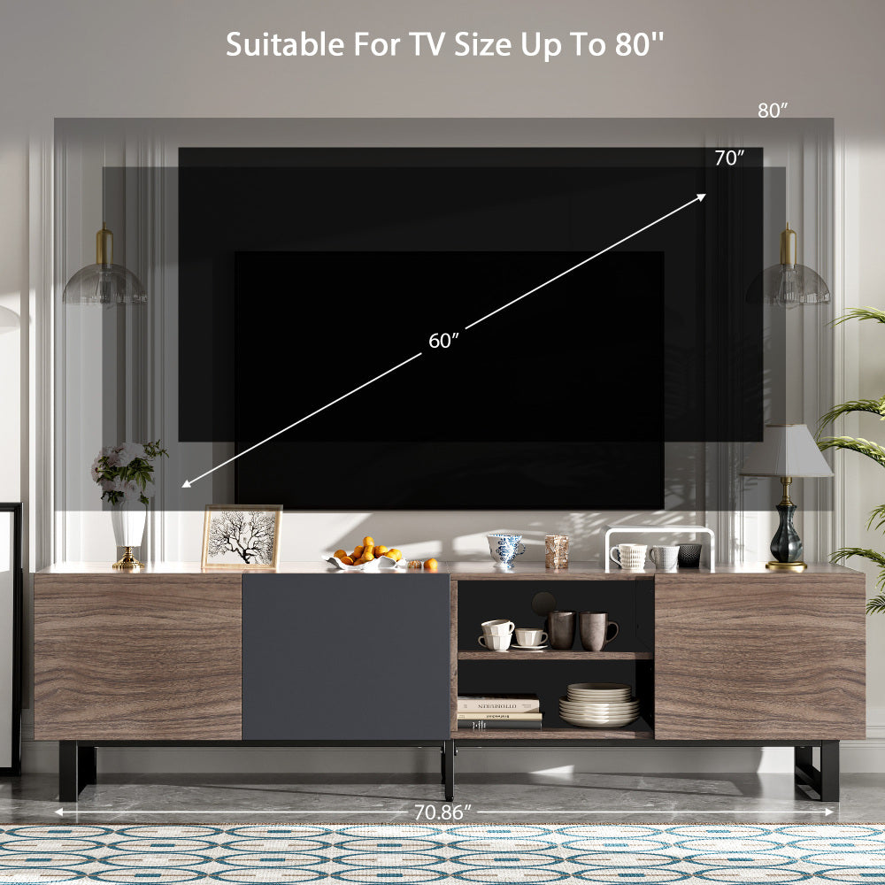 Karter TV Stand (Dark Brown)