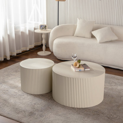 Eduardo Coffee Table, Beige 33.86"