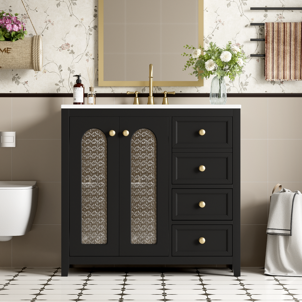 Hail Bathroom Vanity (Black)