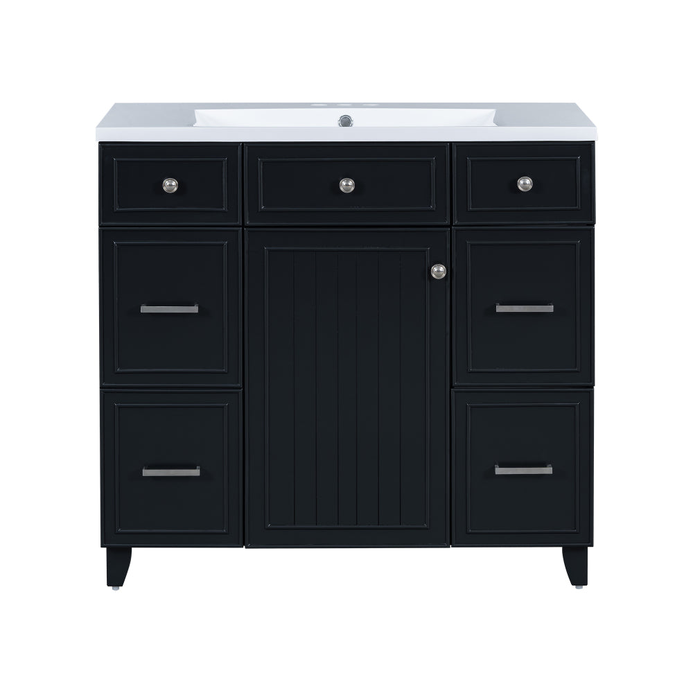 Middleton Bathroom Vanity, Black