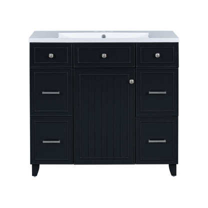 Middleton Bathroom Vanity, Black