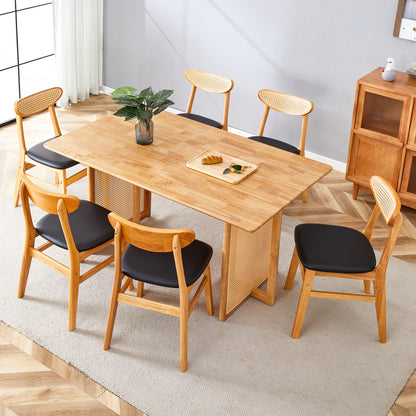 Estes Dining Set, Set of 7 (Natural)