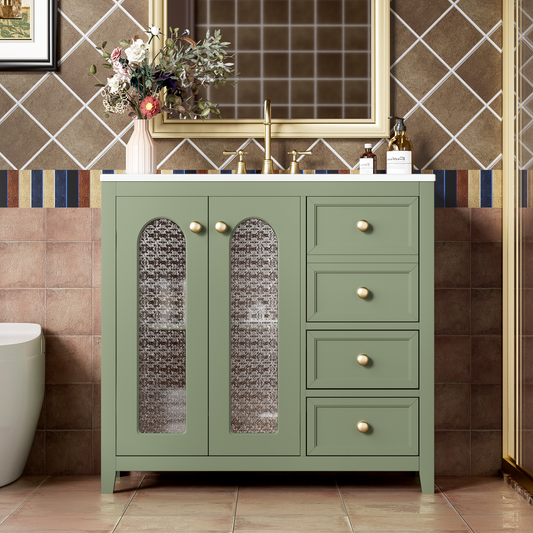 Hail Bathroom Vanity (Green)