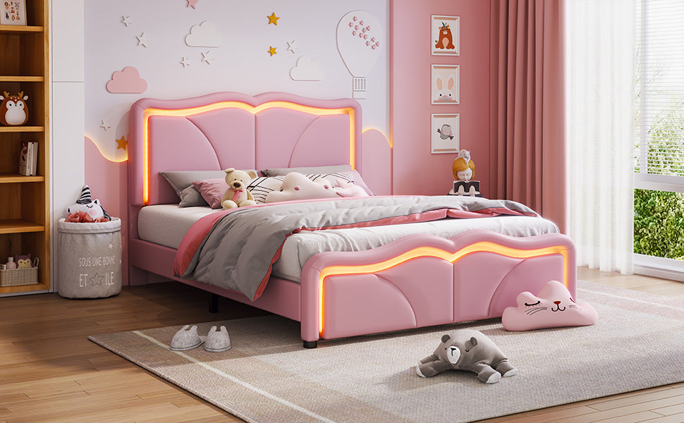 Rory Bed, Full (Pink)