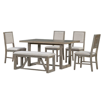 Chapman Dining Set, Set of 6 (Grey)