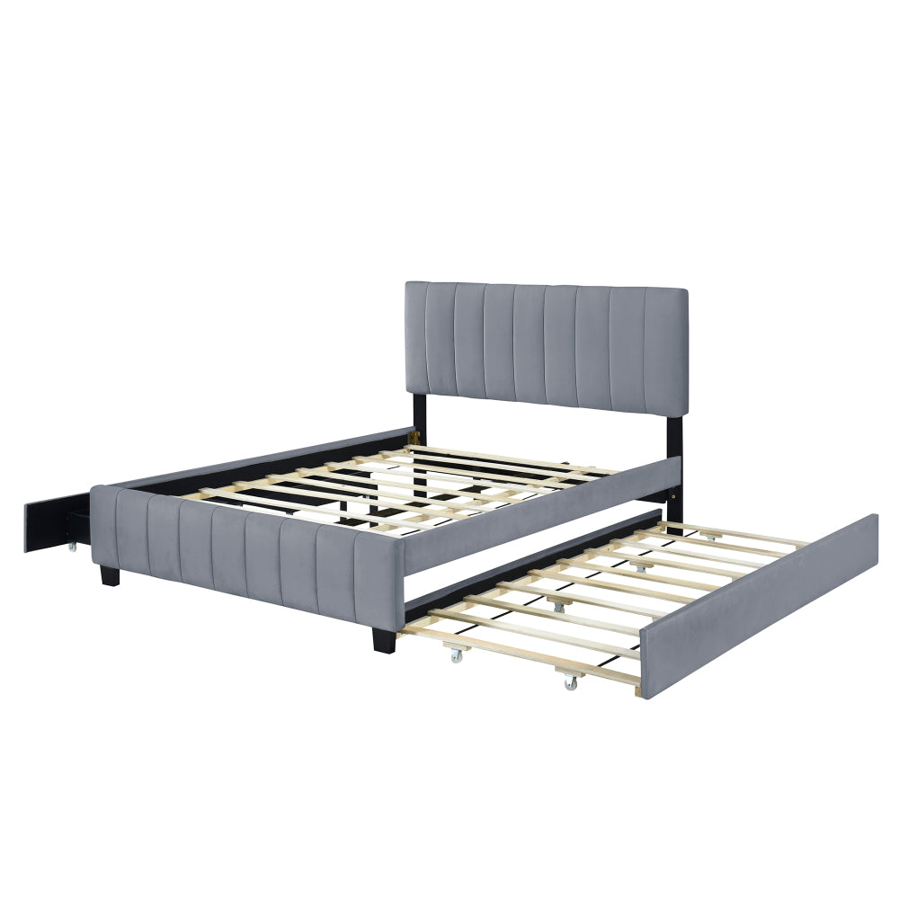 Spencer Bed, Queen (Grey)