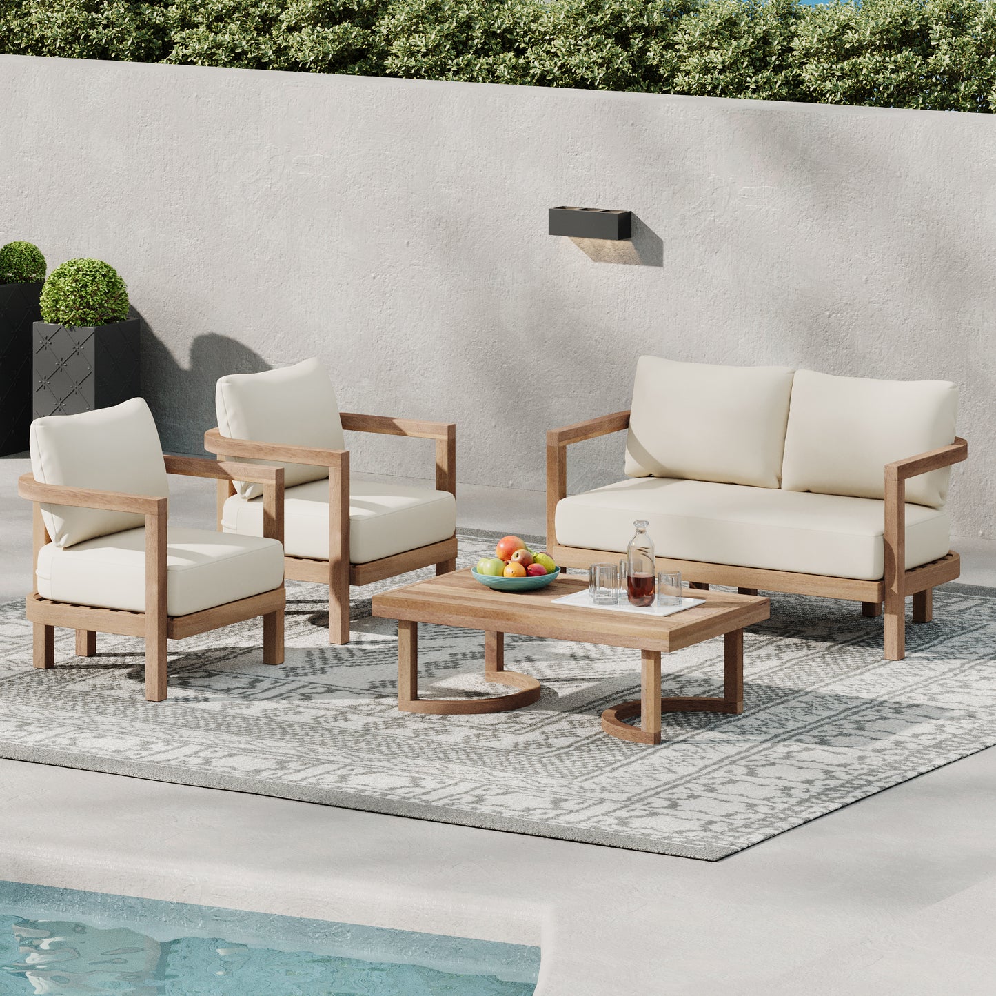 Tomas Patio Set, Set of 4