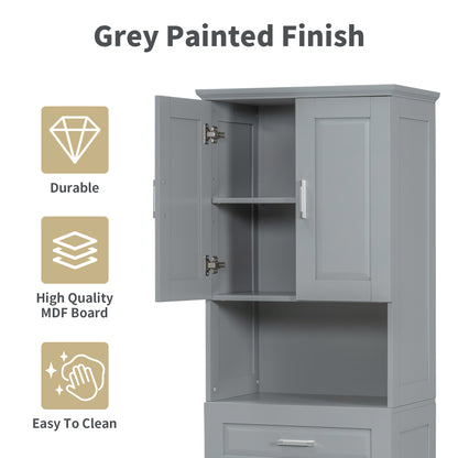 Cherry Bathroom Cabinet (Grey)