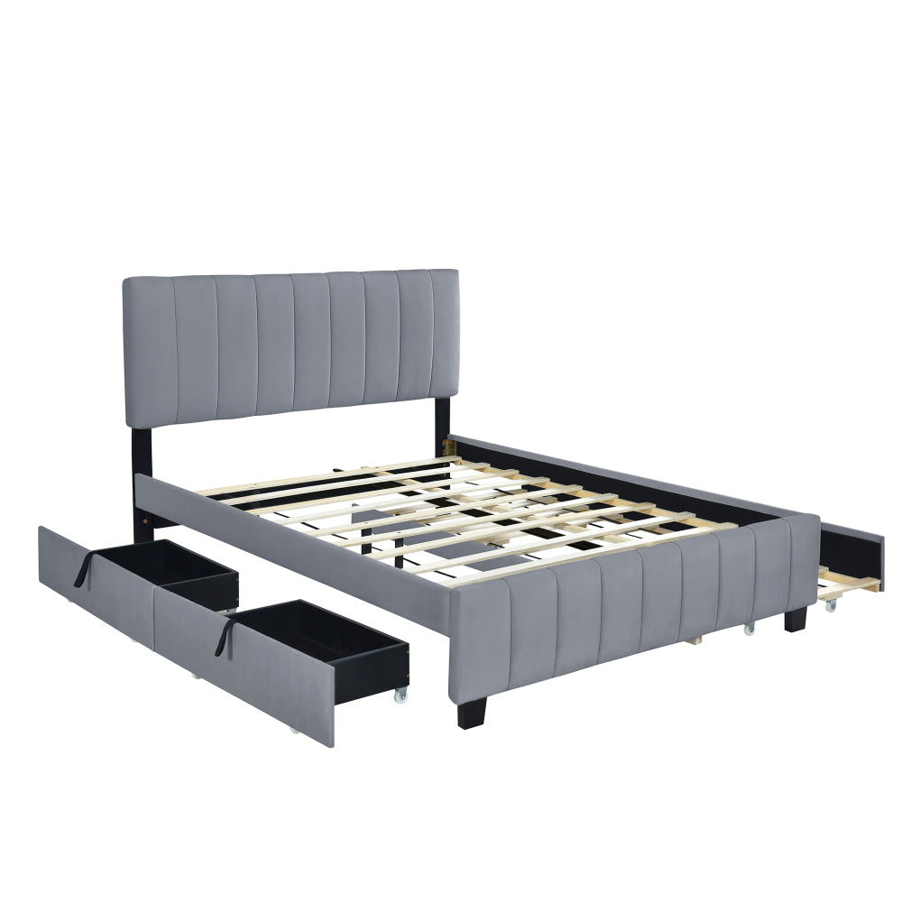 Spencer Bed, Queen (Grey)