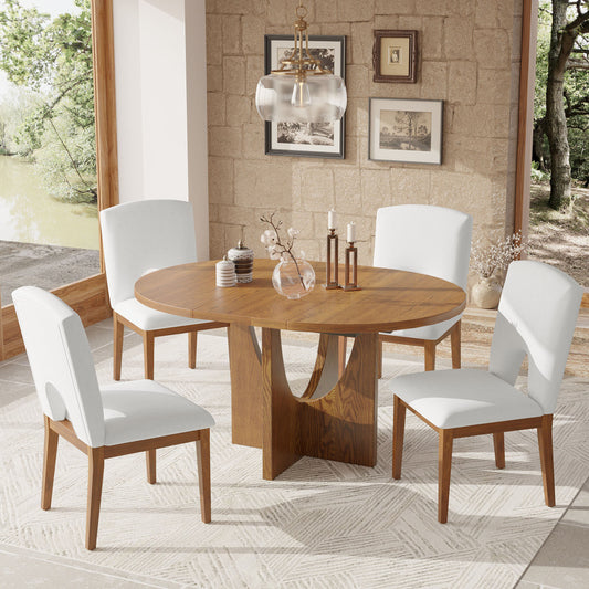 Hanson Dining Set, Set of 5 (Natural)