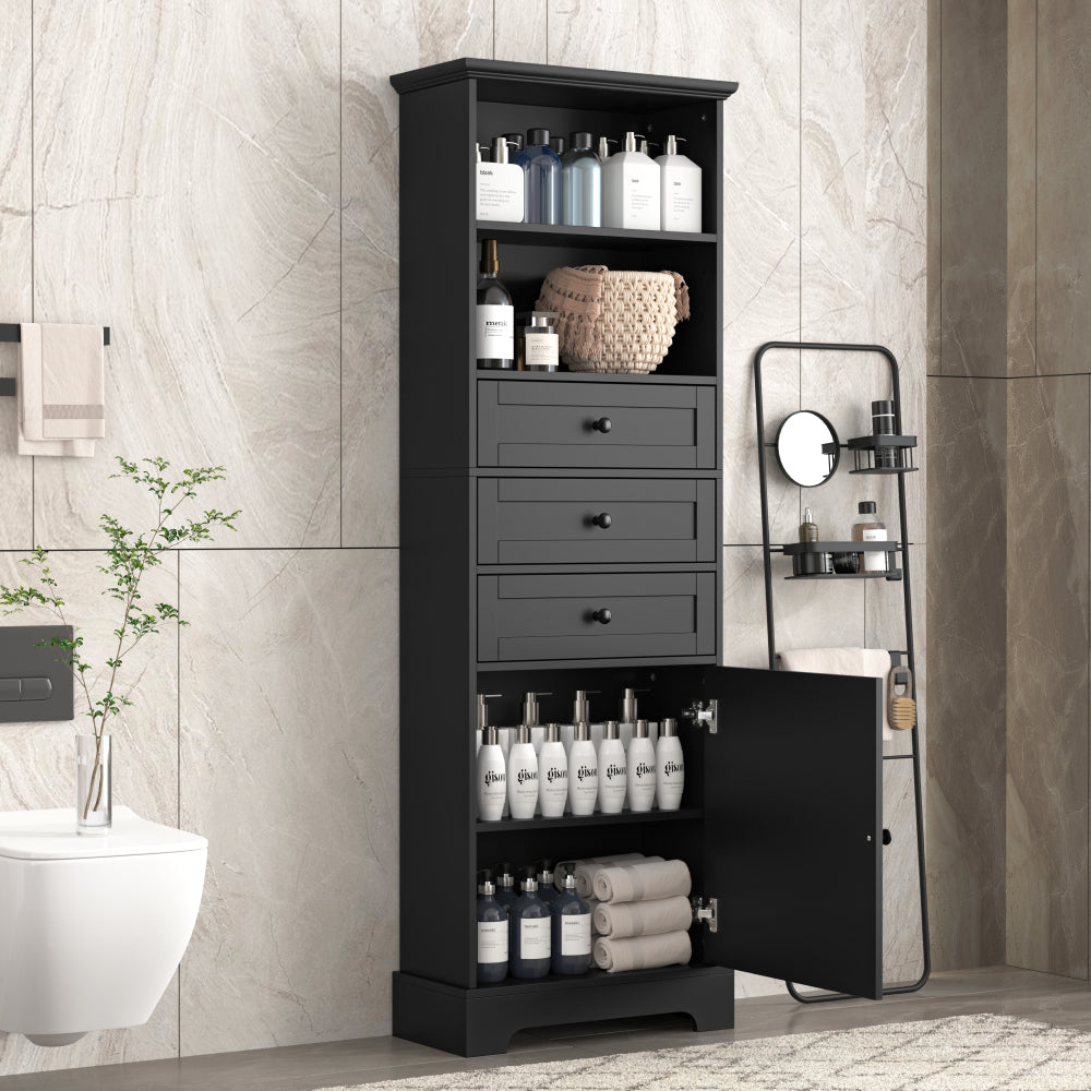 Hazel Bathroom Cabinet (Black)