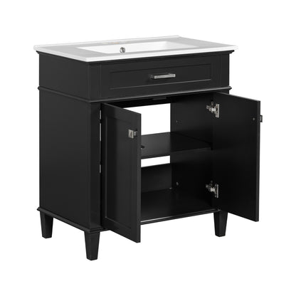 Gill Bathroom Vanity (Black)