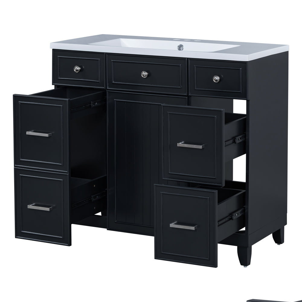 Middleton Bathroom Vanity, Black