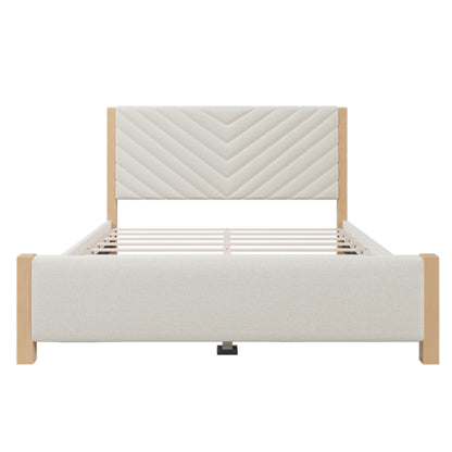 Hull Bed, Queen (Beige)