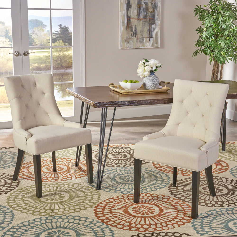 Bella Dining Chair, Set of 2 (Beige)