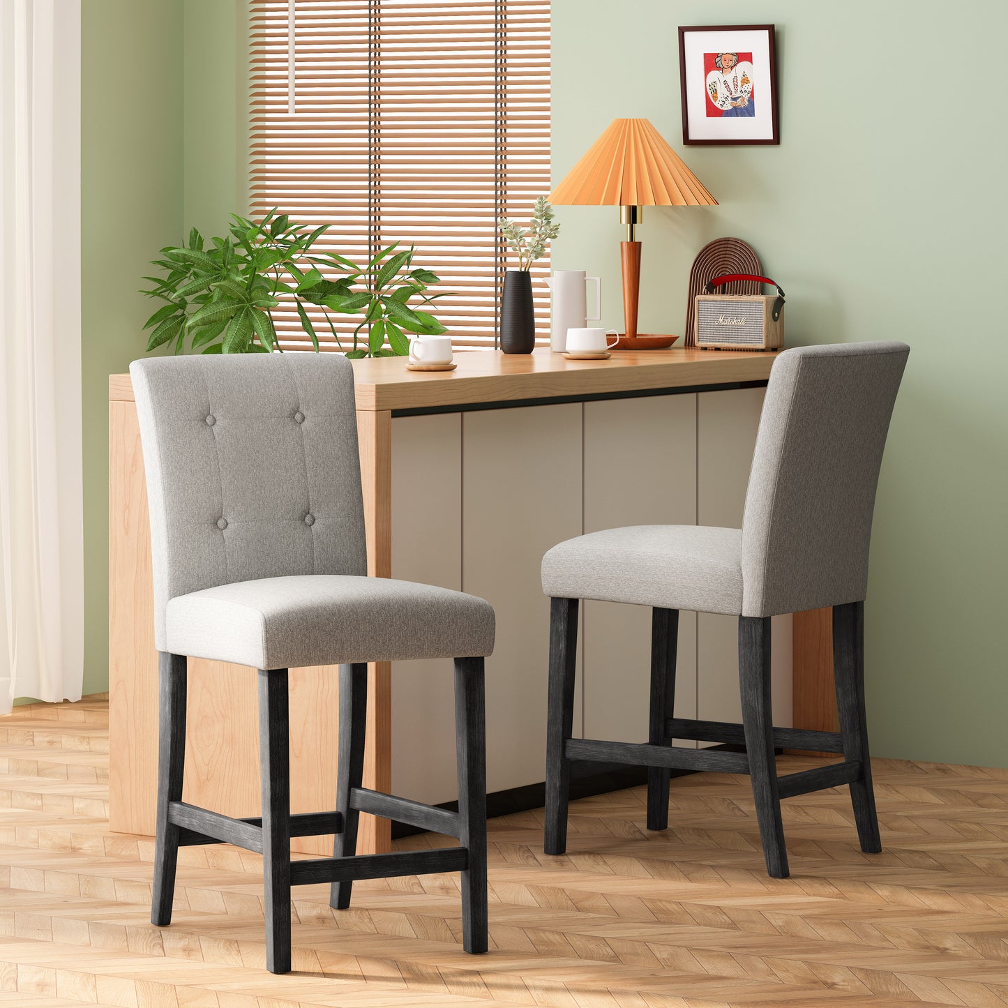 Hardin Dining Chair, Set of 2 (Light Grey)