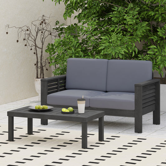 Kamiyah Patio Set, Set of 2 (Dark Gray)