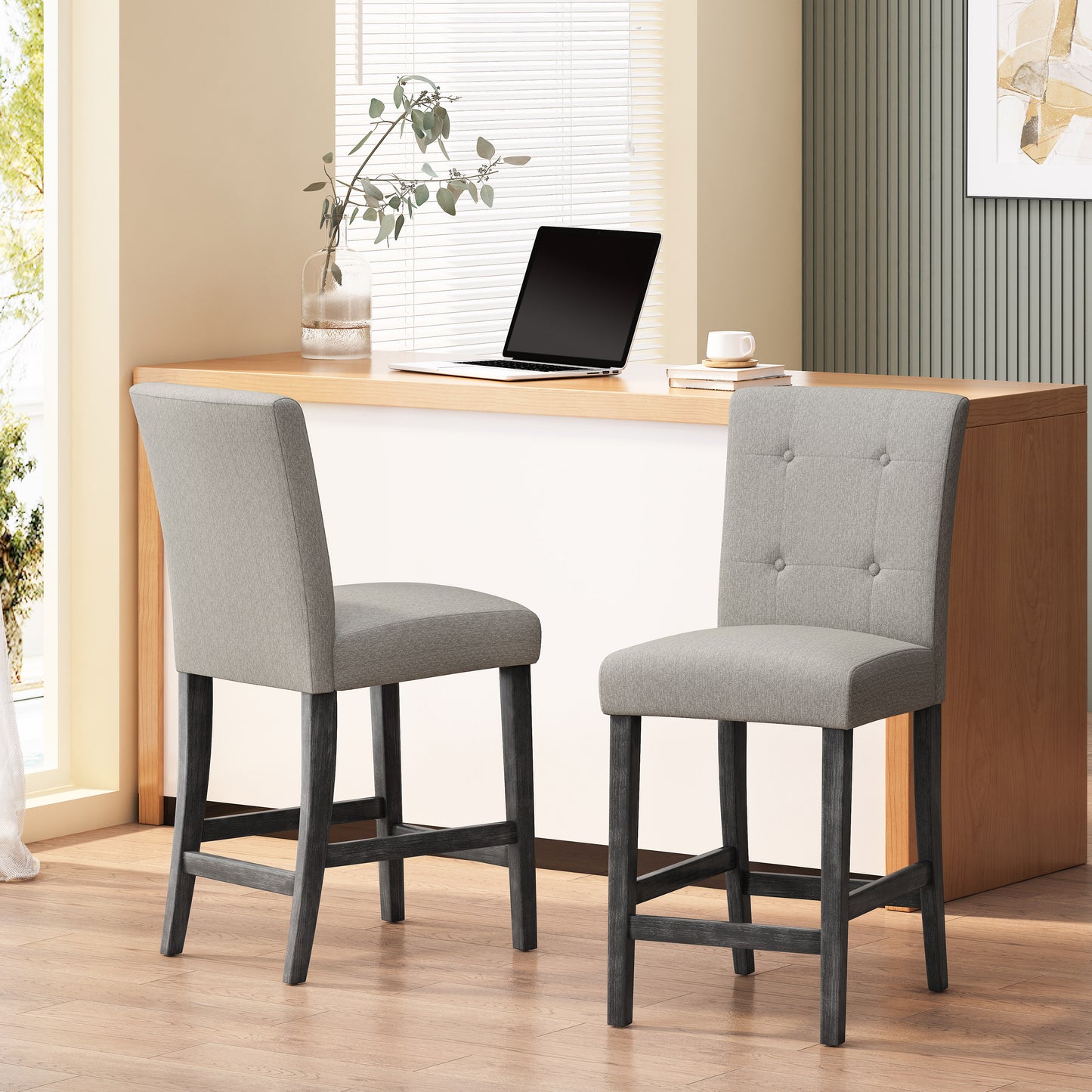 Hardin Dining Chair, Set of 2 (Light Grey)