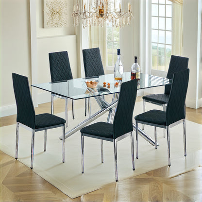 Gordon Dining Chair, Set of 6 (Black)