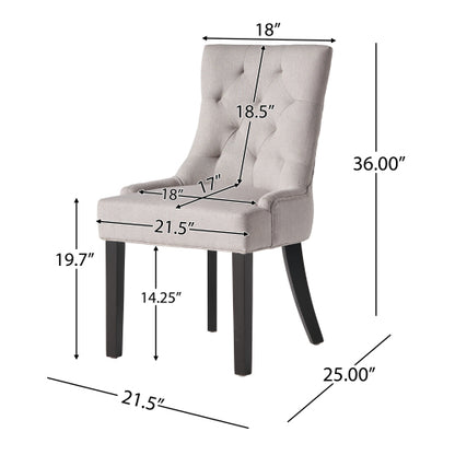 Bella Dining Chair, Set of 2 (Light Grey)