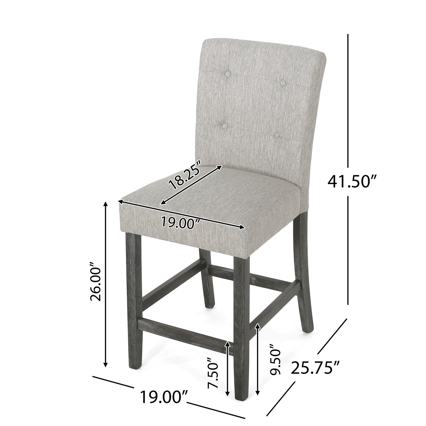 Hardin Dining Chair, Set of 2 (Light Grey)